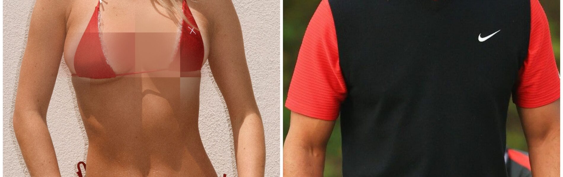 HOT PHOTO: Vanessa Trump, Tiger Woods' fiancee, is causing a stir on social media with a tiny red bikini photo that left fans gasping. The golf legend couldn't hide her smirk...