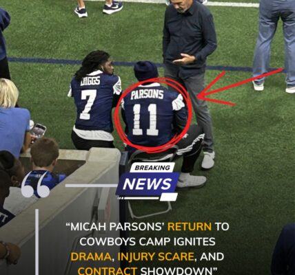 Micah Parsons’ Return to Cowboys Camp Ignites Drama, Injury Scare, and Contract Showdown
