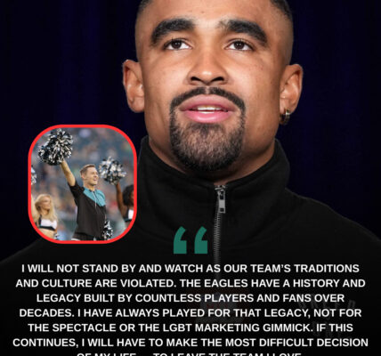 Jalen Hurts is one of the players who "PROTEST" working for the Philadelphia Eagles using the first Eagles fan in 30 years. And strongly propagates about LGBT