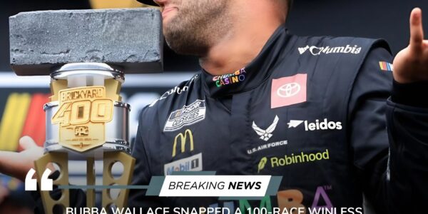 Bubba Wallace Breaks Through to Win the 2025 Brickyard 400, Ending 100-Race Drought