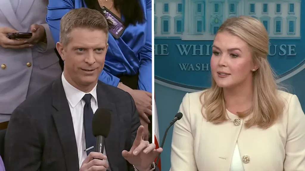 “We’re Not Cleaning the Streets — We’re Erasing the People.” — Karoline Leavitt Tries to Attack Jasmine Crockett, But Garrett Haake Shatters Her Confidence With a Single Fact at the White House Podium