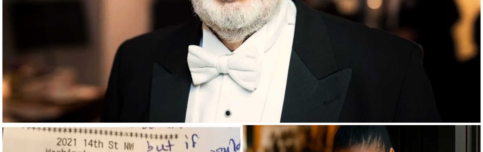 Waitress Stumbles Upon Plácido Domingo’s Check, Reads His Hidden Note, and Breaks Down in Tears
