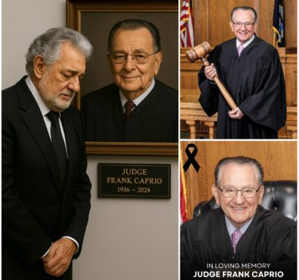 Placido Domingo Stands Beside Judge Frank Caprio’s Portrait, Shares Tearful Tribute After His Passing at 88