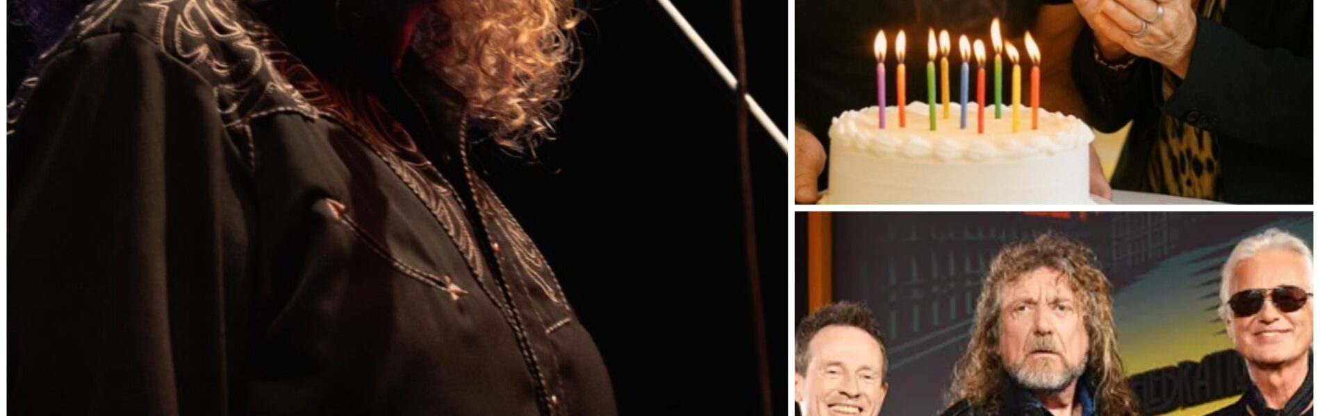 “The candles flickered, the guitars hummed… and then three voices rose as one.” — Steven Tyler joins Jimmy Page and John Paul Jones to celebrate Robert Plant’s birthday in a way only legends could