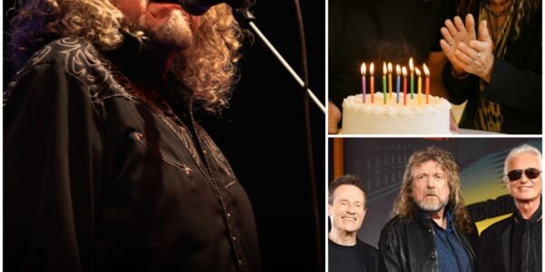 “The candles flickered, the guitars hummed… and then three voices rose as one.” — Steven Tyler joins Jimmy Page and John Paul Jones to celebrate Robert Plant’s birthday in a way only legends could