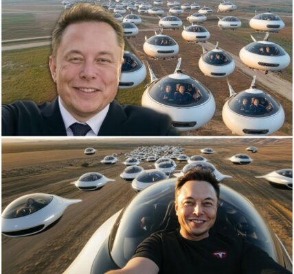Elon Musk UNVEILS Tesla’s First Flying Car! In a jaw-dropping reveal, Elon Musk introduced Tesla’s first-ever flying car prototype — a stunning fusion of futuristic design, electric power, and urban air mobility. The world watched in awe as Musk promised this revolutionary innovation will forever change the way humanity travels.