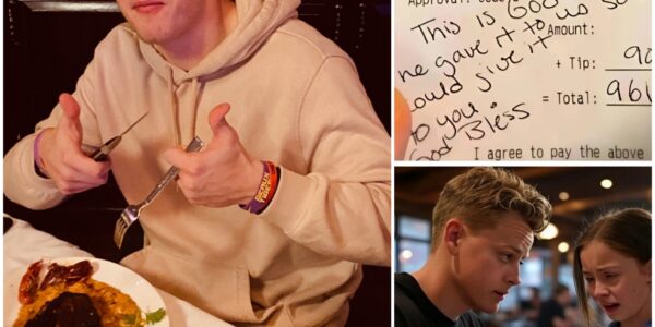 Waitress Sees Joe Burrow’s Check, Reads the Note, and Bursts into Tears…