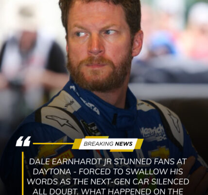 Dale Earnhardt Jr stunned fans at Daytona—forced to swallow his words as the Next-Gen car silenced all doubt. What happened on the track left everyone buzzing.