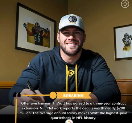 DEAL DONE: Offensive lineman TJ Watt has agreed to a three-year contract extension. NFL Network reports the deal is worth nearly $200 million. How did TJ Watt become the highest-paid quarterback in NFL history?