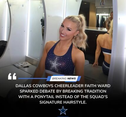 Breaking Tradition: Dallas Cowboys Cheerleader Faith Ward Sparks Debate With Ponytail Look
