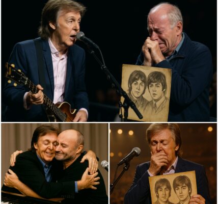 A Hidden Message from the Past: During his New York concert on August 22, 2025, Paul McCartney spotted an elderly man in the front row, tears streaming, clutching a decades-old sketch of young Beatles. After the show, the man handed Paul a worn envelope, whispering, “I was John’s schoolmate. I’ve kept this for 60 years.” Inside was a handwritten lyric: “If I go first, don’t cry – I’ll still play rhythm when you sigh.” Paul froze, eyes to the night sky. Could this be a secret message from John Lennon himself, sent across time? The revelation left everyone questioning what else might still be hidden…