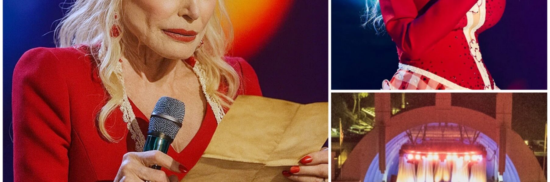 Country music icon Dolly Parton has spent decades enchanting the world with her radiant smile, glittering gowns, and unforgettable songs — but at a recent show, fans witnessed a side of her rarely seen. Midway through the concert, as laughter and music filled the arena, a fan gently handed Dolly a small box wrapped in faded paper. With a playful grin, she opened it, expecting a simple keepsake. Instead, inside was a treasured memento from her early days — along with an old, handwritten letter she had once given away long ago. The moment Dolly realized what it was, her smile faltered, her hands trembled, and tears welled in her eyes, leaving the entire crowd breathless, waiting to know the story behind this long-lost piece of her heart…