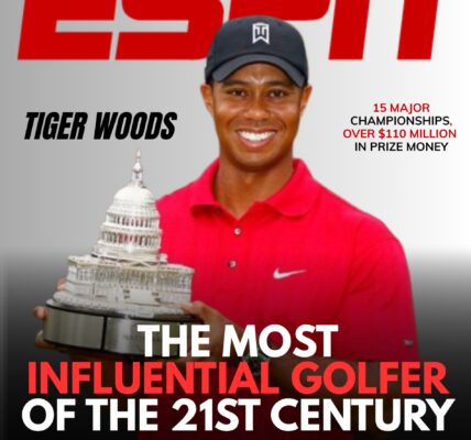CONGRATULATIONS: ESPN has just ranked Tiger Woods as the most influential golfer of the 21st century, despite his age and injuries; the PGA Tour continues to award PIP, proving that Tiger's name is still a shining torch in the global golf village…
