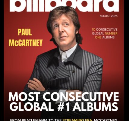 CONGRATULATIONS: “Billboard officially announced: Paul McCartney sets a historic record, becoming the only artist to have 10 consecutive global number-one albums — an achievement that stunned the music world…”