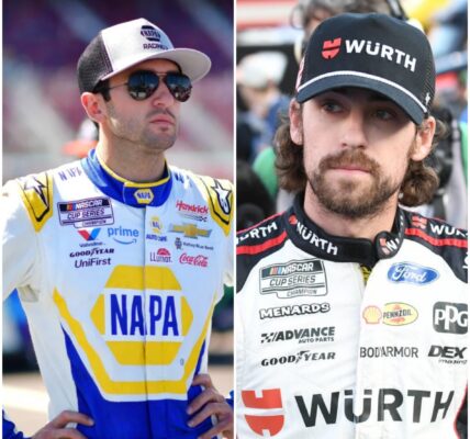 “BREAKING: Just 5 minutes ago, Chase Elliott publicly blasted Ryan Blaney for shocking dirty tactics on the NASCAR track — claiming he was shoved into a corner in a ruthless move to steal victory, leaving fans and rivals utterly stunned!”