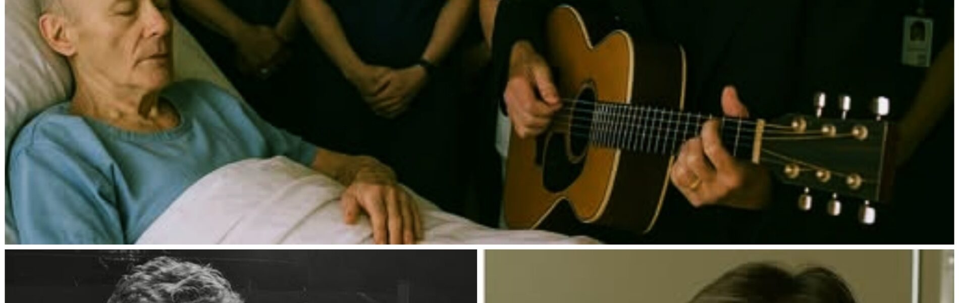 Phil Collins lay gravely ill in a London hospital when Paul McCartney arrived unannounced, carrying his old guitar...