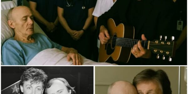 Phil Collins lay gravely ill in a London hospital when Paul McCartney arrived unannounced, carrying his old guitar...