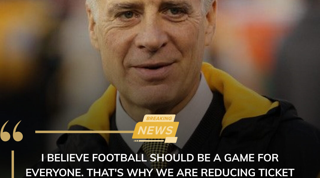 Steelers Owner Announces Ticket Price Reductions for Disabled Fans and Families Facing Hardship