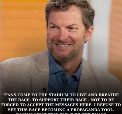 Dale Earnhardt Jr. suddenly spoke out about the LGBT topic because many extremist fans appeared and affected the recent match.