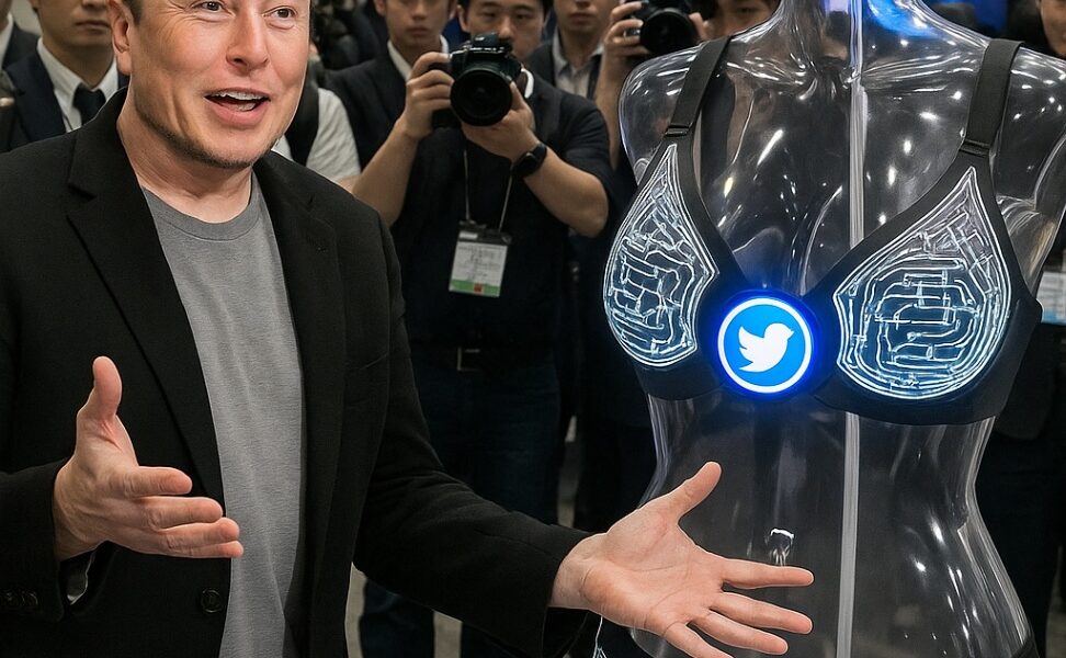 BREAKING NEWS: Elon Musk shocked the world with an unexpected invention — “Smart Biometric Bra” that only opens with a fingerprint, but only accepts the fingerprint of the chosen partner! 🚀 A controversial turning point, combining technology – love – security, leaving the world stunned…