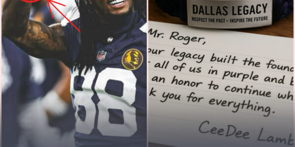 BREAKING: CeeDee Lamb made headlines this week after gifting Dallas legend Roger Staubach a custom-made “Dallas Legacy” bracelet engraved with the words “Respect the Past – Inspire the Future.” Along with the gift, CeeDee Lamb included a handwritten note: “Mr. Roger, your legacy built the foundation for all of us in purple and black. It’s an honor to continue what you started. Thank you for everything.” The heartfelt gesture moved Roger, who responded publicly, calling CeeDee Lamb “a bright light in the new era of Dallas football.” Fans across Dallas praised CeeDee Lamb not only for his talent on the field but for his humility and deep respect for the game’s history...D