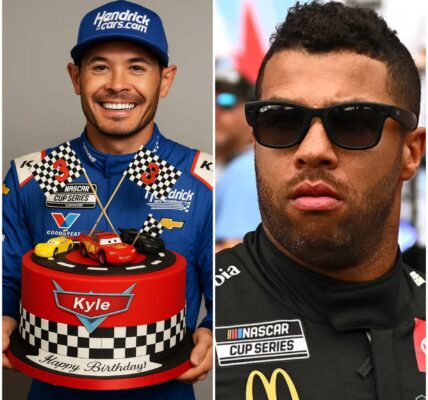 Tonight in Charlotte, North Carolina, Hendrick Motorsports threw a lavish birthday bash for Kyle Larson, with stars like Kyle Busch and Joey Logano in attendance… But the biggest shock? Bubba Wallace was mysteriously absent, revealing at the ceremony’s start a reason so unexpected it left everyone speechless…