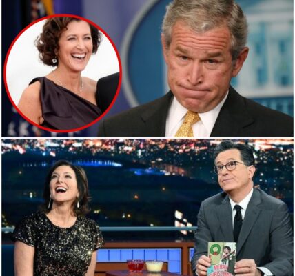 George W. Bush was given a harsh lesson by Stephen Colbert’s wife, Evie McGee Colbert, on the subject of racism and inequality — live on national television!