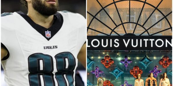 BREAKING: Louis Vuitton employees taunted a casually dressed man and stopped him at the door — 48 hours later, they were stunned to find out it was Eagles star Dallas Goedert. He was just going to buy his mom something she wanted but now because of the Employee's attitude the whole NFL community is cheering! Never judge a man by his clothes...