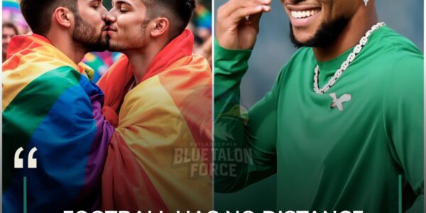 BREAKING NFL NEWS: A wave of emotion hit the football world as Philadelphia Eagles superstar Saquon Barkley made headlines by joining Pride activities, carrying the powerful message: “Football has no distance from LGBT.”