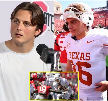 “QB Julian Sayin bluntly sent a five-word message criticizing QB Arch Manning’s attitude after his disrespectful act of shouting ‘f* you’ three times at Ohio State fans following Texas’ humiliating loss. ‘He’s got a star complex.’”