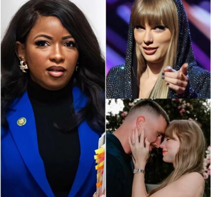 “The Shock Between the Field & Showbiz!” — Jasmine Crockett Criticizes Travis Kelce, Taylor Swift Steps In, and One Answer Freezes the Internet