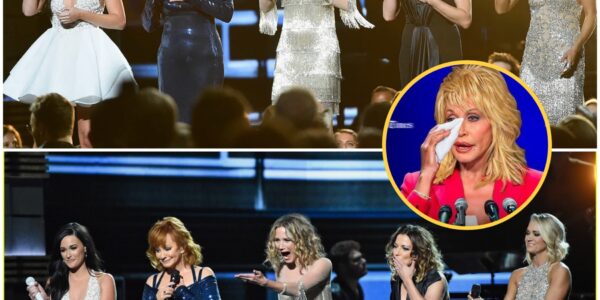 “The Night Dolly Parton Wept: Five Queens of Country—Carrie Underwood, Martina McBride, Reba McEntire, Kacey Musgraves, and Jennifer Nettles—United in a Once-in-a-Lifetime Tribute, Singing ‘I Will Always Love You’ in Breathtaking Harmony. Under the blinding spotlight, Dolly whispered through tears, her heart unraveling as her life’s masterpiece was sung back to her. It was not just music—it was a love letter carved into eternity, a sacred farewell where legends became one, and even a goddess bowed to the unstoppable, eternal power of song.”