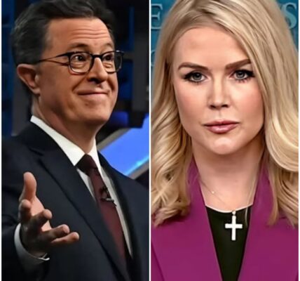 “Sit down, Barbie.” — Stephen Colbert suddenly called Karoline Leavitt a “T.r.u.m.p puppet” live on airr