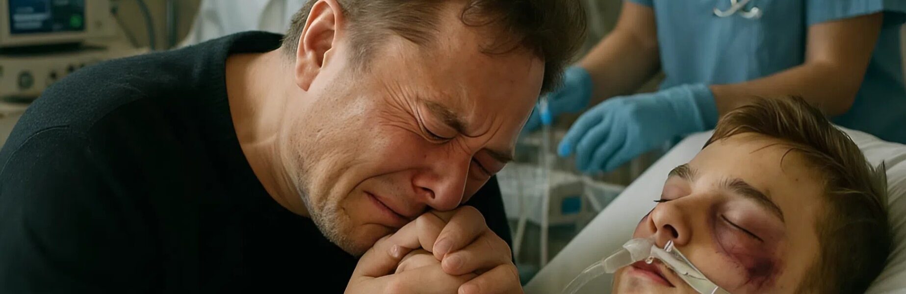 LATEST NEWS: Chaos at car crash, ELon Musk's son has been identified as the victim of the crash at , the boy was …