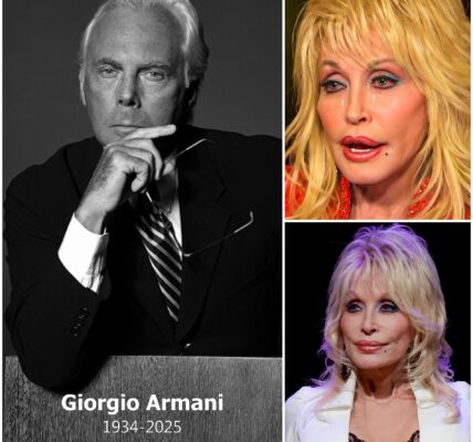 Dolly Parton broke hearts as she bid farewell to Giorgio Armani, the legendary fashion icon who has passed away at 91. With tears, Dolly revealed the designer’s final letter to her — words so intimate and powerful they left fans in shock. What Armani confessed in those last lines is something the world never expected…