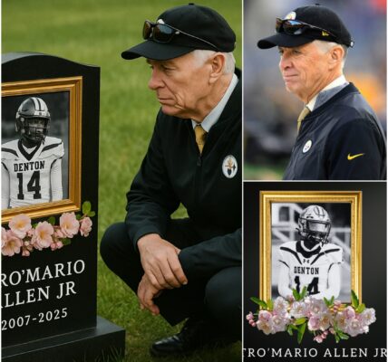 “REST IN PEACE: Pittsburgh Steelers President Art Rooney II mourns the heartbreaking loss of Denton High’s Tro’Mario Allen Jr., a young man full of energy, smiles, and love.”