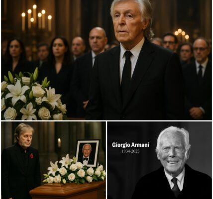 The fashion and music worlds are in mourning: legendary designer Giorgio Armani has died at the age of 91, leaving behind an unfinished dream with Paul McCartney. The two music icons secretly worked on an exclusive stage costume collection for what Paul had hinted would be his final concert — a fusion of timeless fashion and timeless music. Sadly, Armani's sudden passing means the designs will never be completed. In tears over Giorgio Armani's coffin, Paul confessed: "We created something magical... now it will only be a memory." Those present at the funeral were left heartbroken, wondering what could have been between the two...