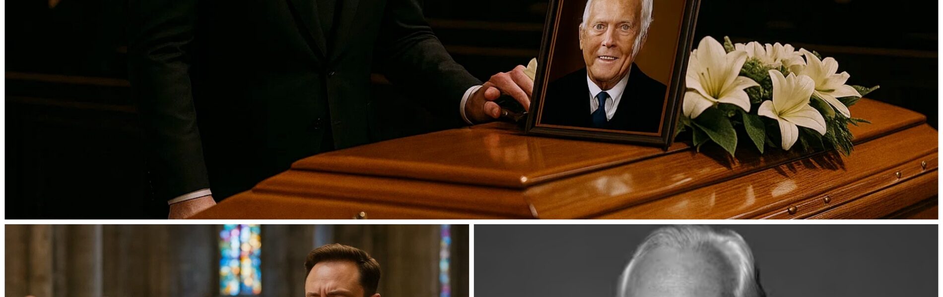 BREAKING: The world of innovation and fashion is in mourning. Giorgio Armani, the legendary designer, had secretly been working on a once-in-a-lifetime project with Elon Musk — a futuristic suit that combined Armani’s timeless elegance with Musk’s cutting-edge technology, meant to be unveiled at a global charity gala next year. But fate was cruel: Armani passed away before the masterpiece was finished. Sources close to Musk say he was devastated, holding onto Armani’s last sketches like precious treasures. At Armani’s funeral, Musk reportedly whispered a promise beside the coffin: “Your vision won’t die with you. I’ll make sure the world sees it.” The moment left mourners stunned, turning grief into a vow that shook both industries.