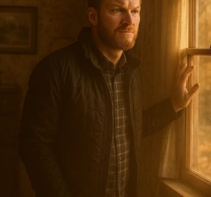 At 50, Dale Earnhardt Jr. returned to the weathered clapboard house in Kannapolis, North Carolina, where his story first began. No roaring engines, no flashing cameras — only cicadas singing and the weight of memory pressing down. Inside, the creak of old floors carried echoes of his father’s laughter, his own childhood footsteps, and the distant hum of dreams yet to come. Standing by the window that once framed his first ride down the quiet street, Dale let a tear slip and whispered words no one expected: “I spent my life chasing speed and glory… but the finish line was always here.” Fans everywhere were left stunned, wondering — had their racing hero finally revealed his truest victory?