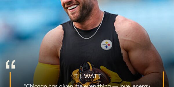 BREAKING: Pittsburgh Steelers tight end TJ WAtt has pledged $5 million from his latest sponsorship deals to fund homeless shelters across Chicago.