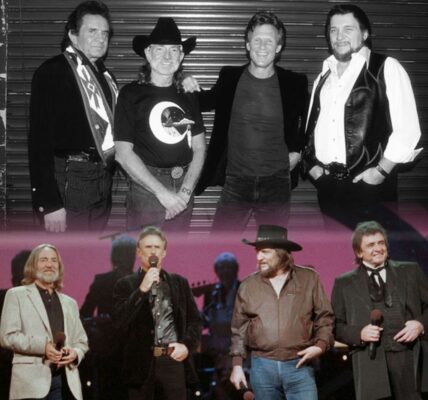 Four legends. One stage. One timeless moment. Johnny Cash, Willie Nelson, Waylon Jennings, and Kris Kristofferson didn’t just perform “Silver Stallion”—they became it...