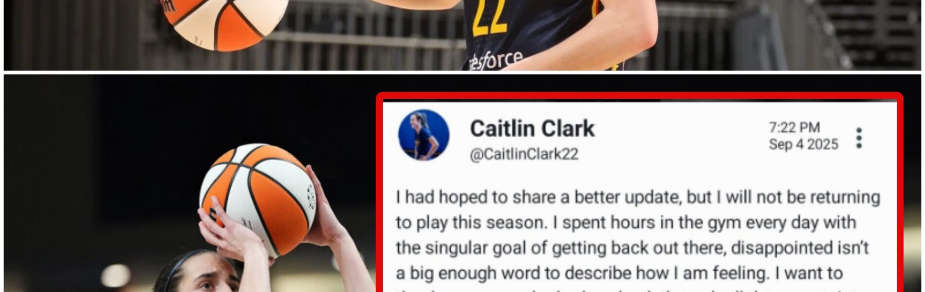 Caitlin Clark’s Season Is Over — The Stunning Fall That Shook the WNBA