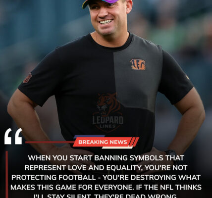 NFL BOMBSHELL: In a Stunning and Unprecedented Move, the League Has Terminated Its Partnership With Stonewall, Ordered an Immediate Ban on All Rainbow-Themed Gear, and Set Off an Outpouring of Anger From Players and Fans — But the Spotlight Now Turns to Cincinnati Bengals Head Coach Zac Taylor After His Explosive Response Took the Internet by Storm