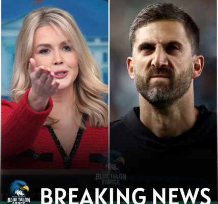 SHOCK LIVE: Karoline Leavitt Confronts Coach Nick Sirianni — And Gets Taken Down in Front of Millions!