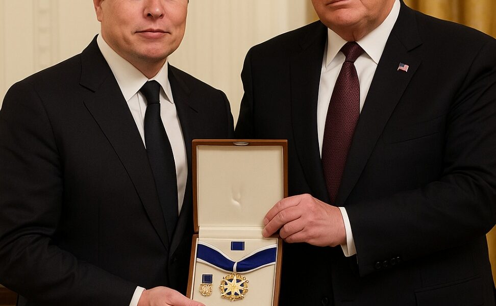 SHOCKING: ELON MUSK just received the MEDAL OF FREEDOM — personally awarded by TRUMP! The unexpected honor has left the world stunned, raising questions about the hidden reasons behind this unprecedented move...