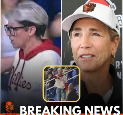 BREAKING NEWS: Dee Haslam – CEO of Cleveland Browns – just shocked the sports community when he announced that he would “permanently ban” the woman dubbed “Phillies Karen” from entering FirstEnergy stadium. In addition, she sent a warning to the entire Browns sports fan community: “Anyone who is competitive, aggressive, and disregards mutual respect – like the woman in the recent incident, is...”