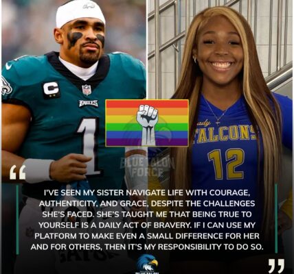 LATEST NEWS: Philadelphia Eagles spiritual leader Jalen Hurts announced his support for NFL Pride Night for his sister: "They were born without a choice of gender, only when your loved one is LGBT do you understand them, everyone wants to live true to themselves"...