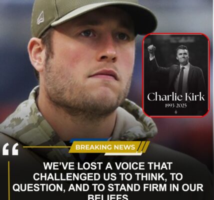 Matthew Stafford Mourns the Tragic Death of Charlie Kirk