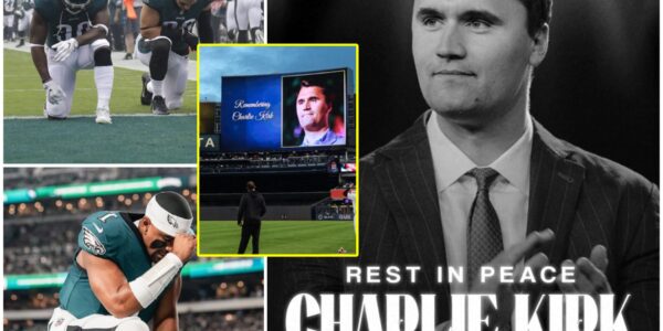 JUST IN: Philadelphia Eagles Practice Field Holds Moment Of Silence For Turning Point Usa Founder Charlie Kirk After He Was Assassinated At A College Event In Utah. Jalen Hurts Is A Vocal Critic Of Charlie Kirk's Acts Of Terrorism And Supports And Continues To Oppose LGBT And Woke