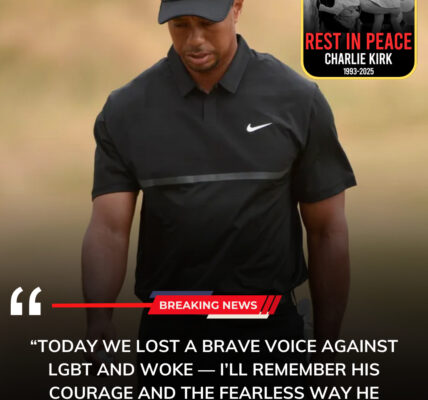 Tiger Woods breaks silence after Charlie Kirk’s shocking death, recalling their plans for a golf round together. “Pray for Charlie and his family 🙏. Politics aside, he was a husband, father, friend. No one deserves this heartbreak.”